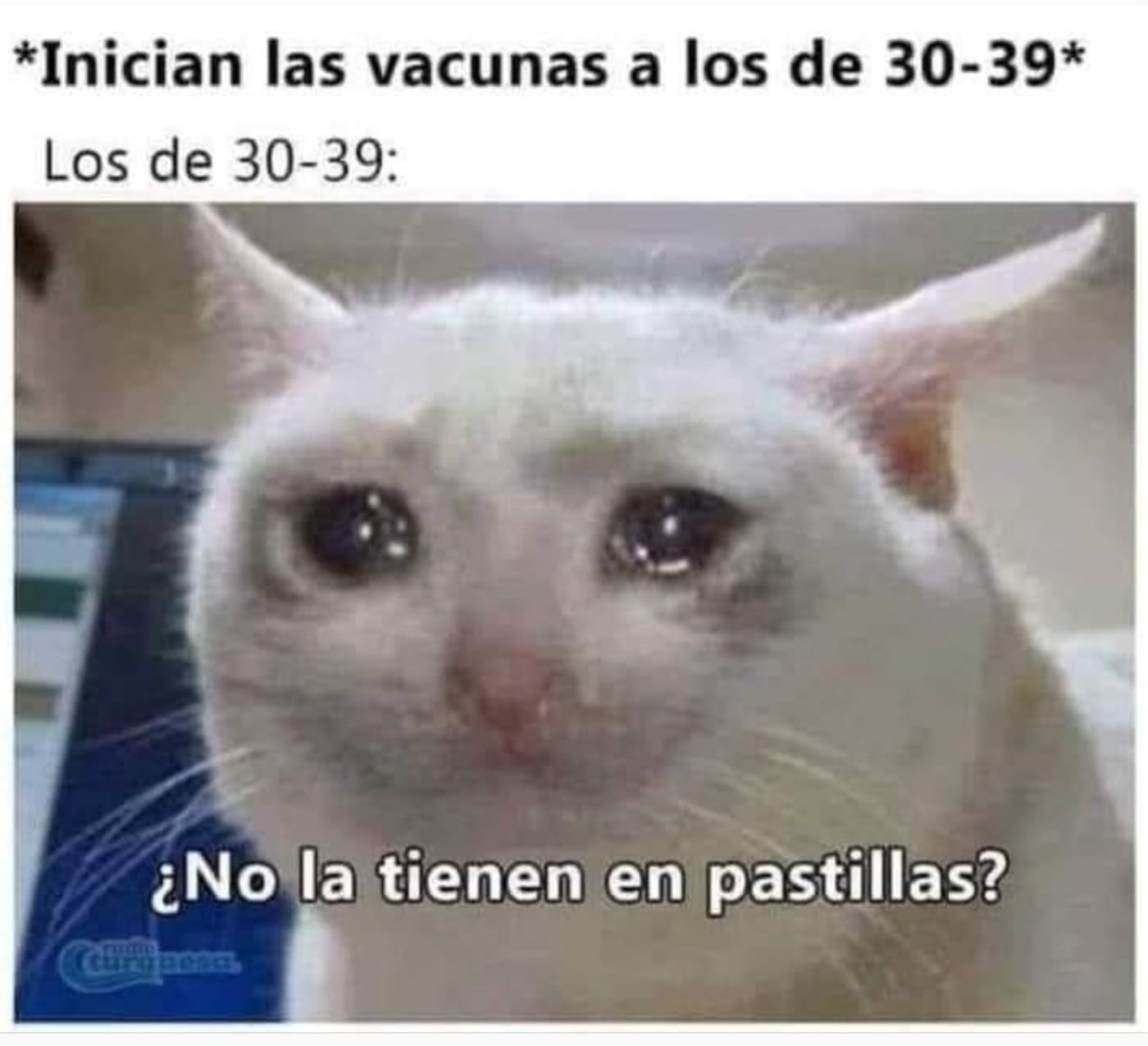 Meme vacunación 30 a 39 años