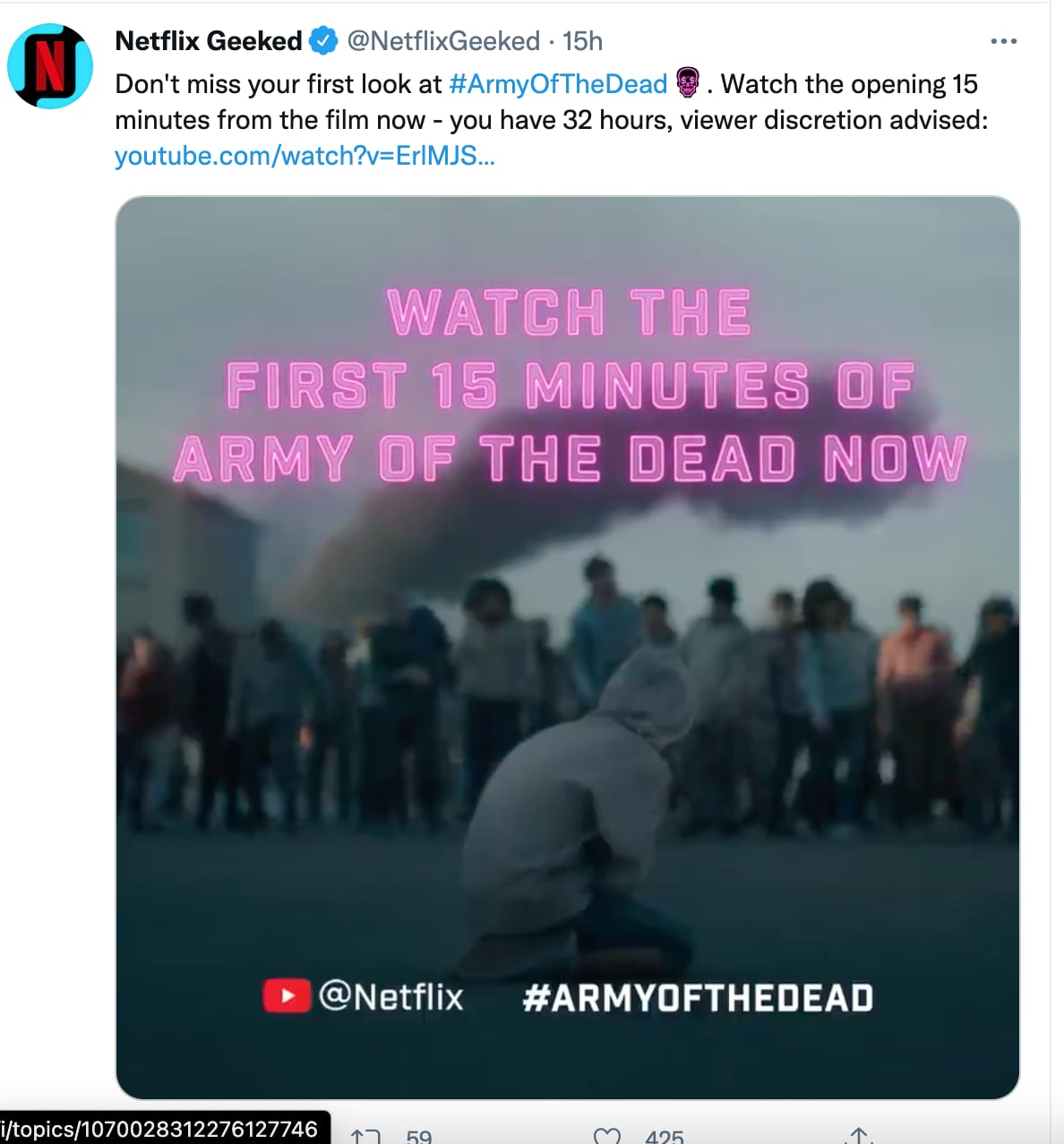 Primeros minutos de 'Army of the Dead'