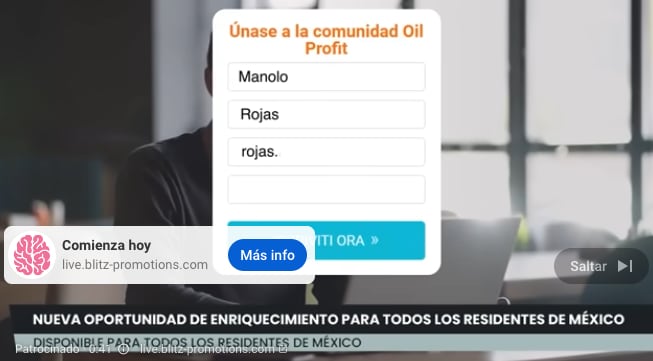 Comercial fraudulento de Oil Profit sigue apareciendo en enero de 2024