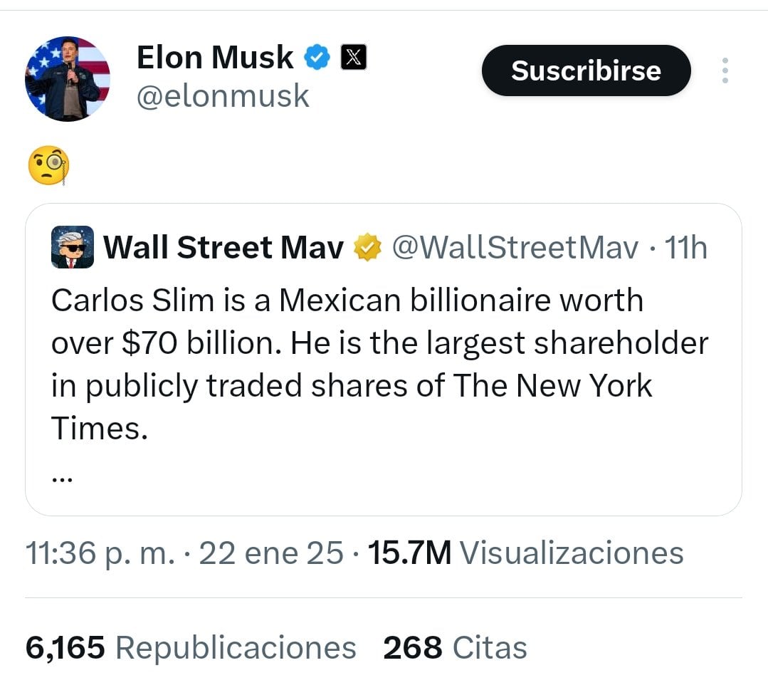 Elon Musk contra Carlos Slim