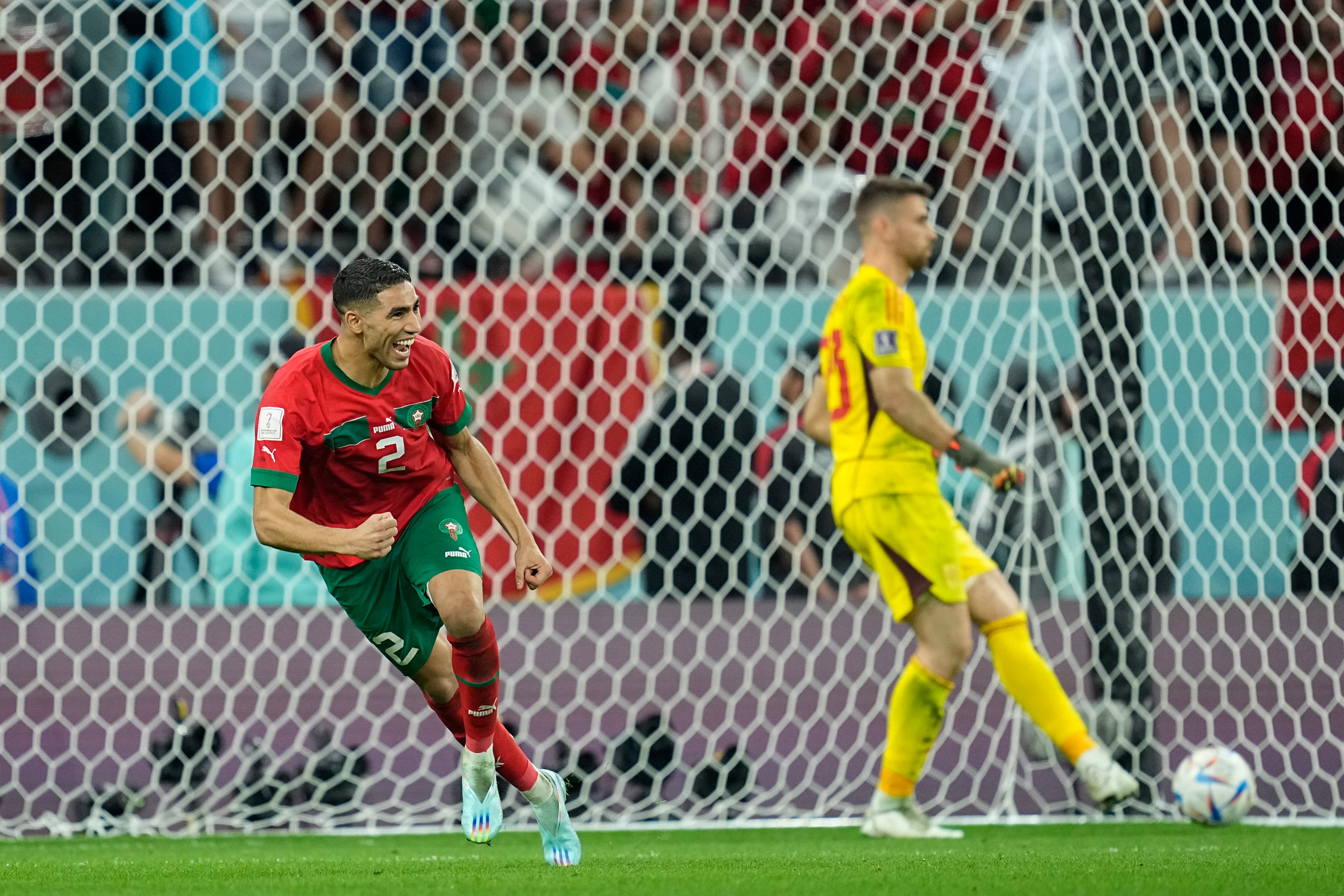 Hakimi anotó el penal de la clasificación para Marruecos y que dejó tendido a España sobre el terreno de juego.