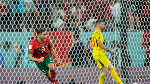 Hakimi anotó el penal de la clasificación para Marruecos y que dejó tendido a España sobre el terreno de juego.