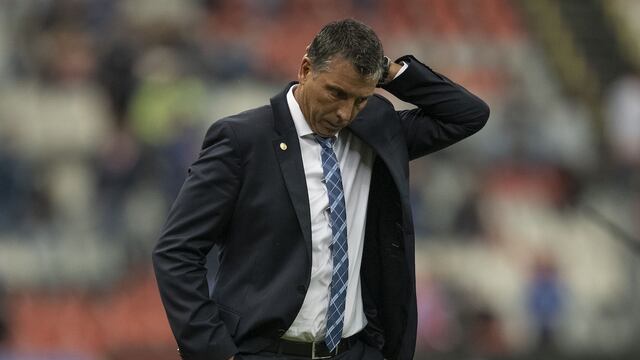 Siboldi en un partido de La Máquina