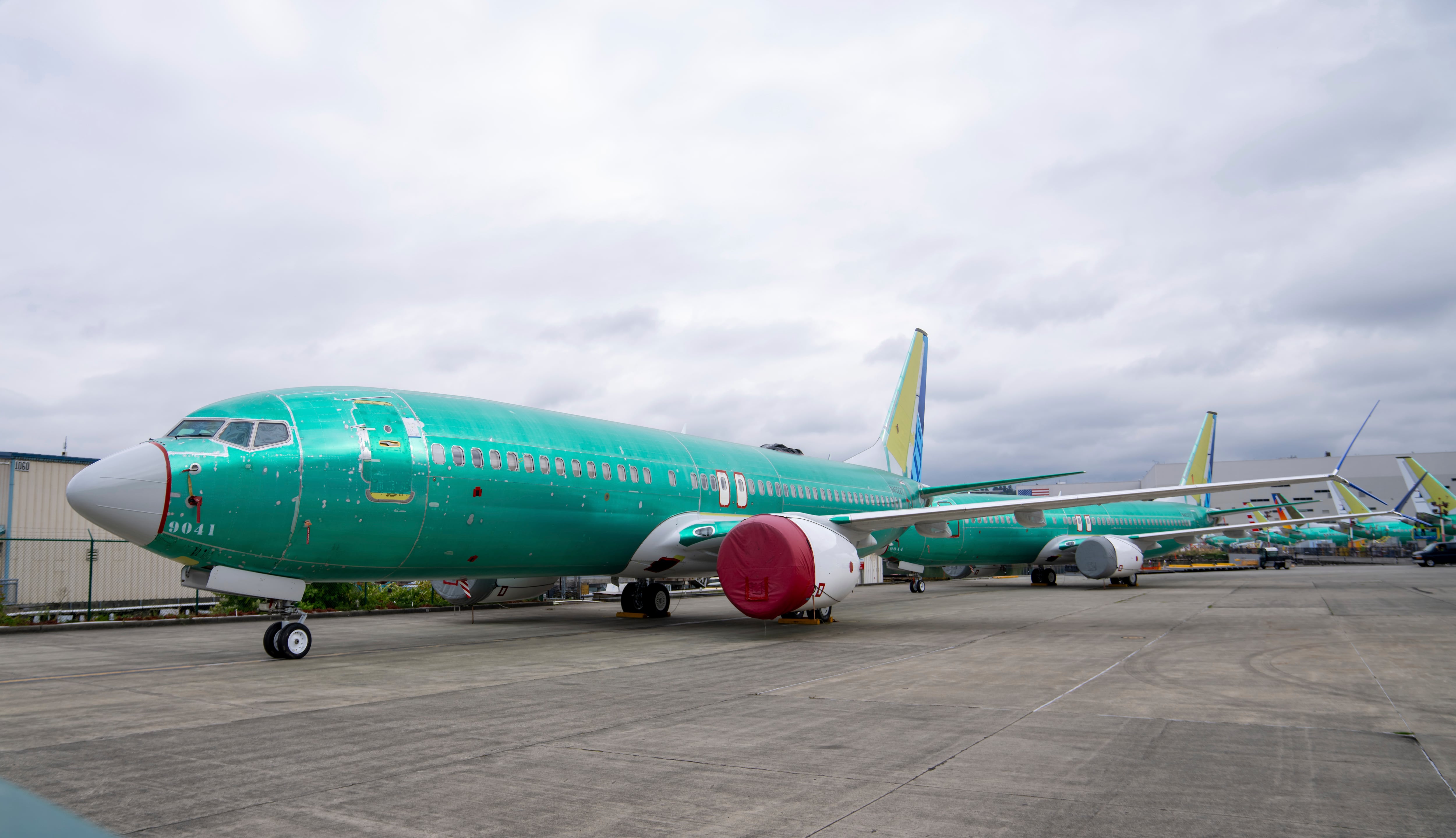 Aviones Boeing 737 MAX en la fábrica de la compañía.