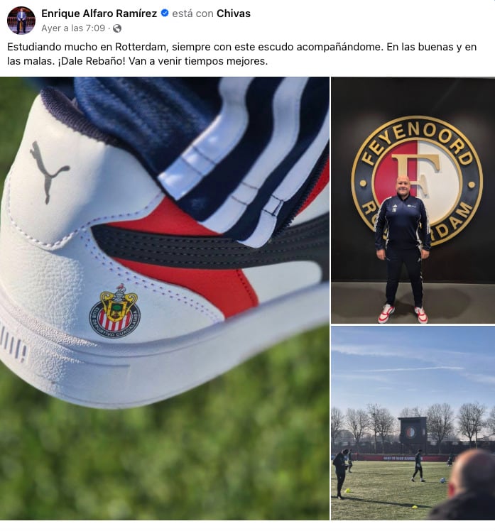 Enrique Alfaro va con todo para ser el nuevo DT de las Chivas