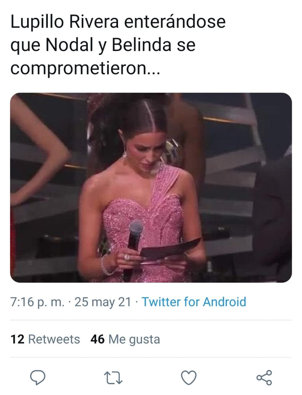 Publicación de Twitter - @TuExdeVerdad