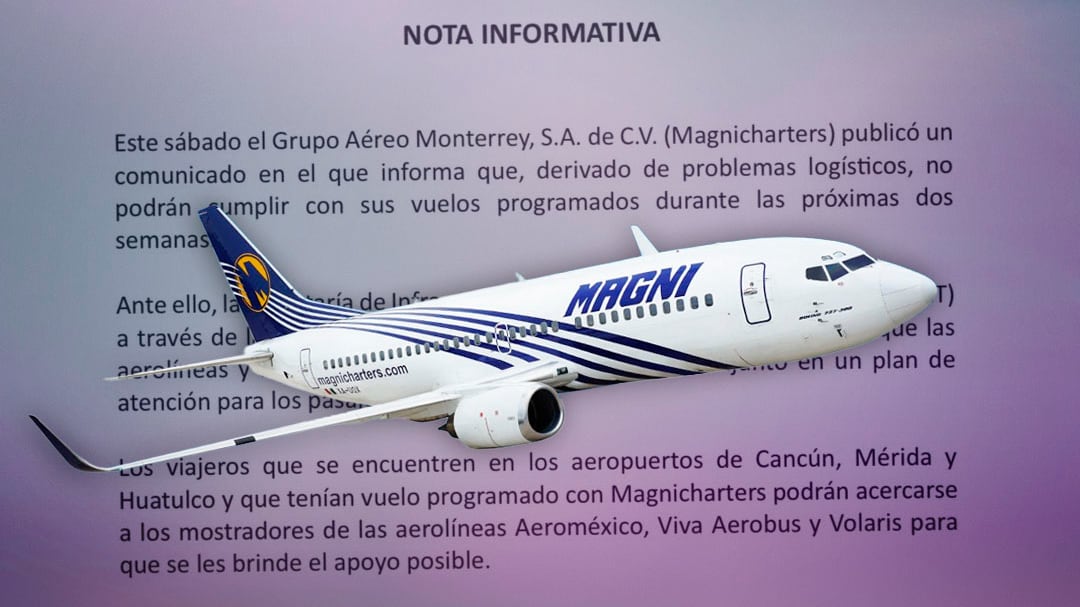 SICT y AFAC atienden caso Magnicharters: qué hacer si te afecta la suspensión