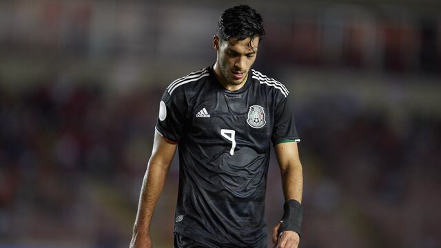 Jiménez en un partido del Tri