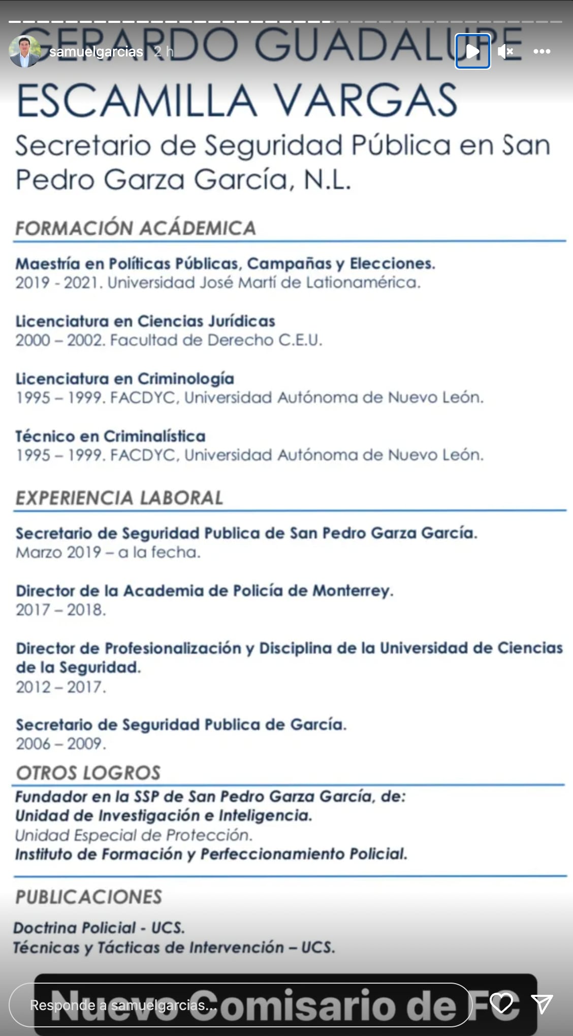 CV de Gerardo Escamilla