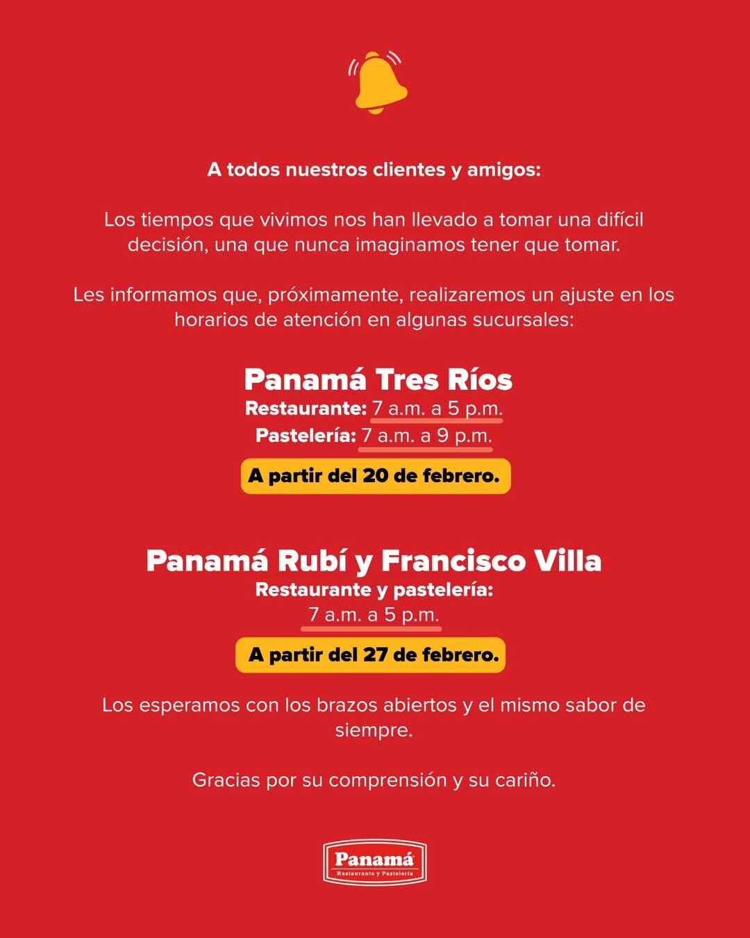 Restaurante Panamá recorta horarios en Culiacán