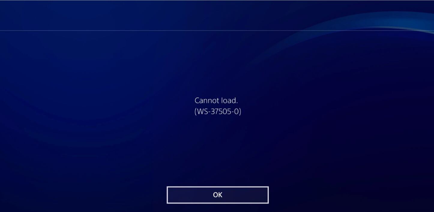 Error PS4