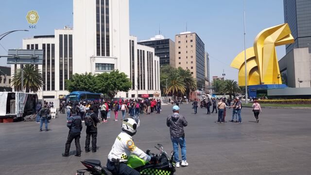 Bloquean Paseo de la Reforma y Eje 1 Bucareli