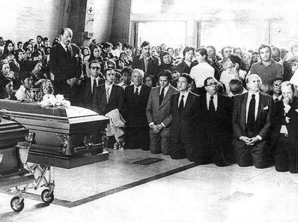 Luis Echeverría en funerales de Eugenio Garza Sada en Monterrey, en 1973. Foto: Archivo del ITESM