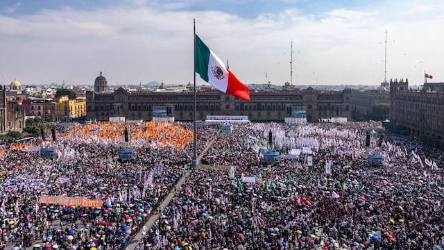 Manifestación en el Zócalo