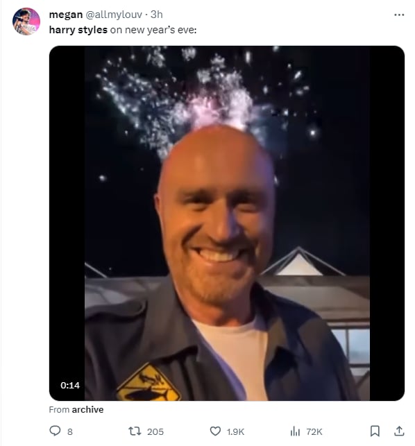 Memes por Harry Styles pelón