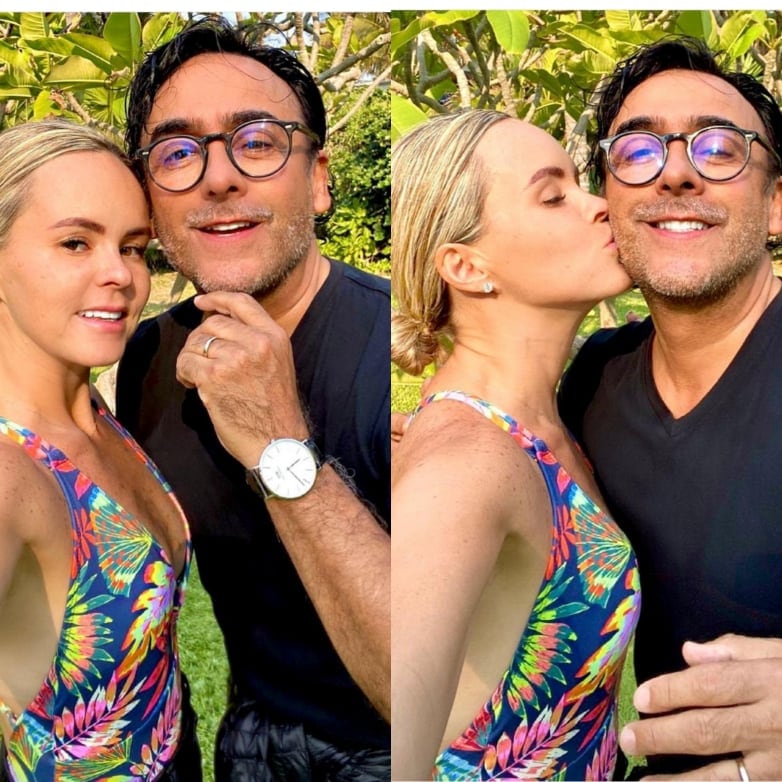 Adal Ramones y Karla de la Mora.