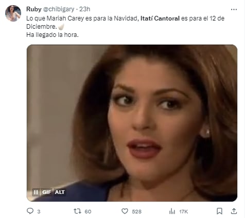 Memes de Itatí Cantoral cantando ‘La Guadalupana