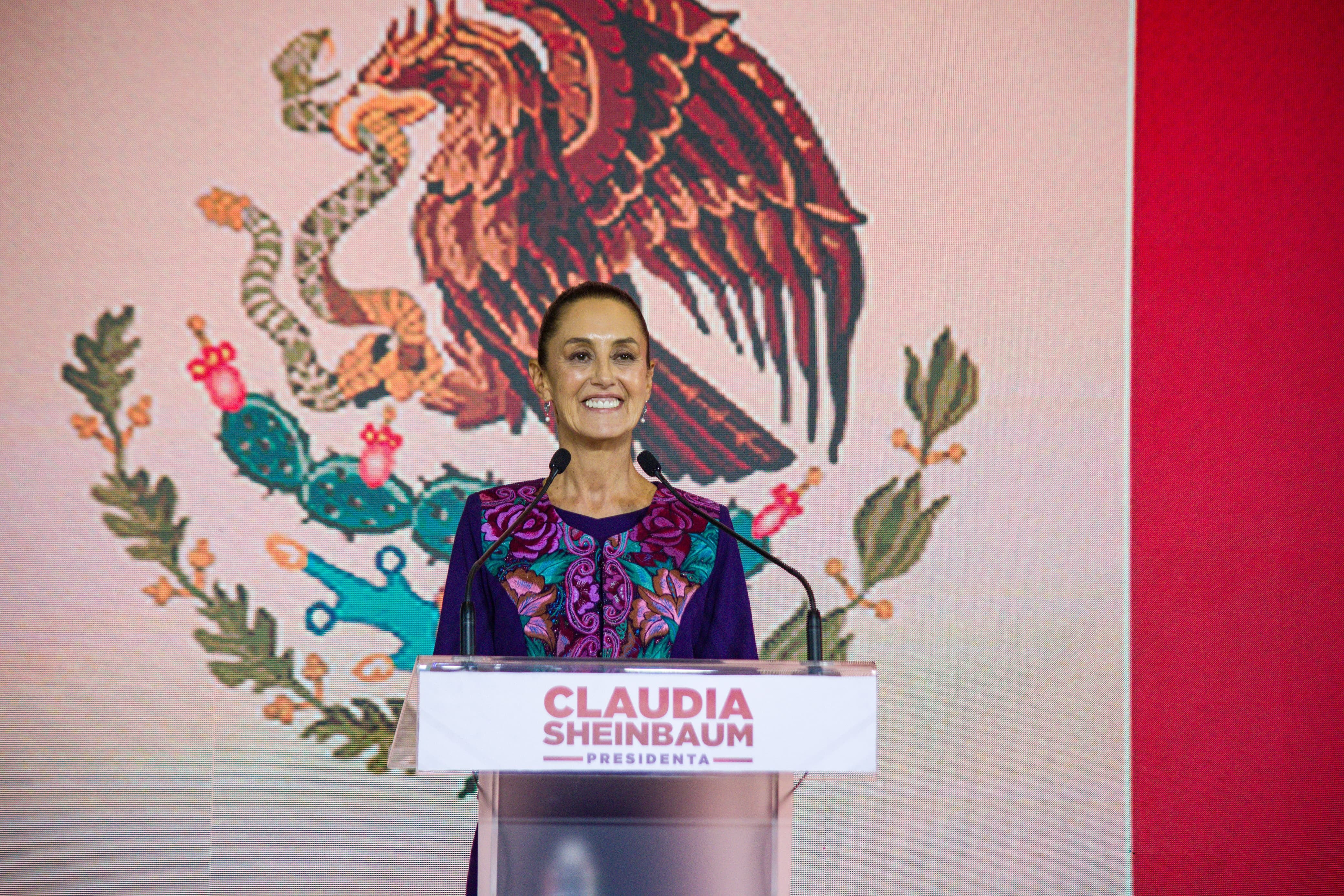 Claudia Sheinbaum, virtual presidenta de México