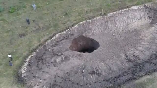 Socavón en San Luis Potosí