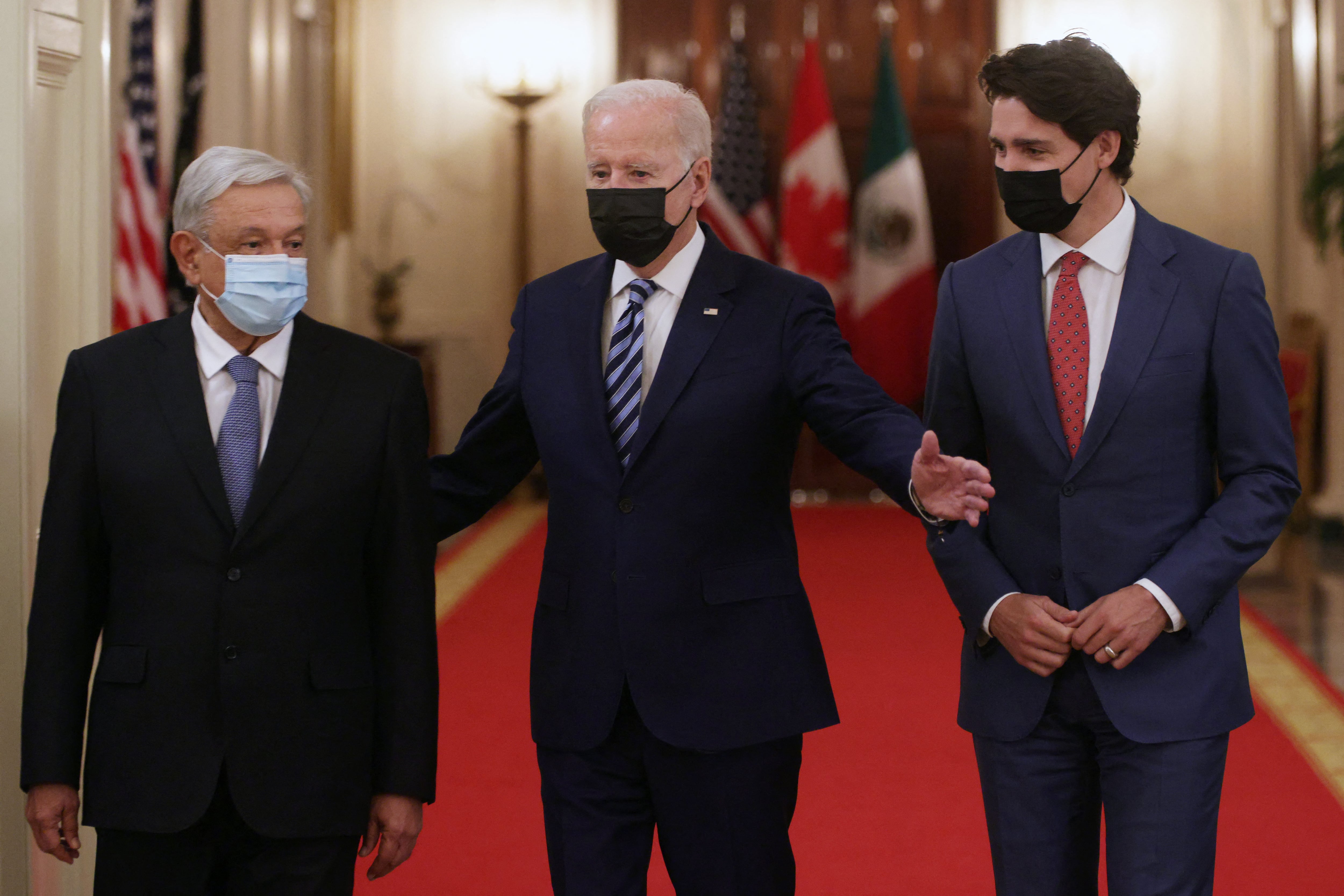 AMLO, Joe Biden y Justin Trudeau