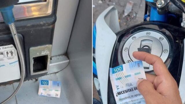 El falso billete de 500 pesos