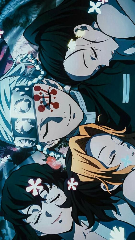 Fondo de Tengen Uzui y sus tres esposas de Demon Slayer: Kimetsu no Yaiba