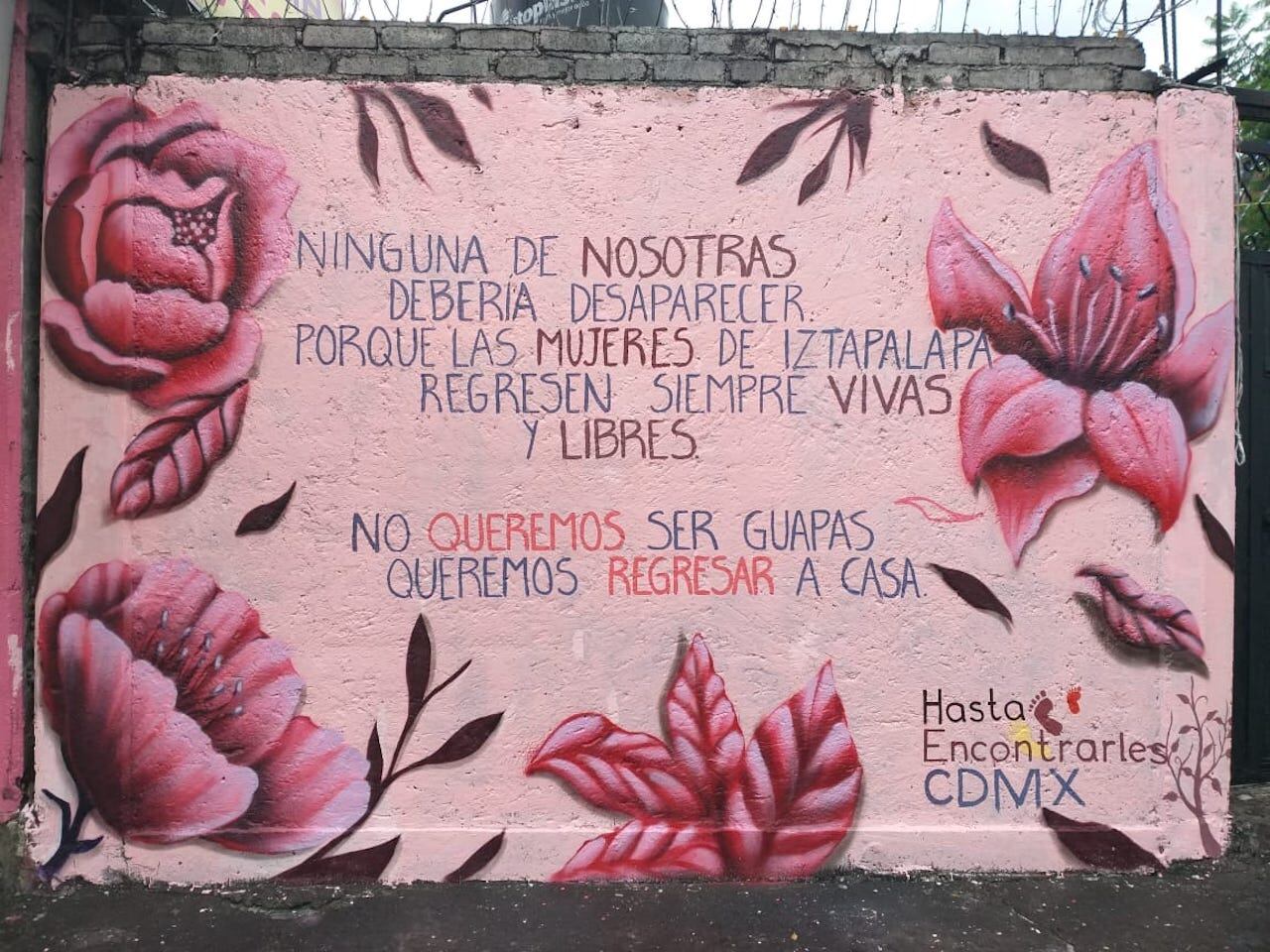 Mural por la desaparición de Mariela Vanessa.
