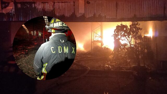 Incendio en bodega de medicamentos en Industrial Vallejo, Gustavo A. Madero