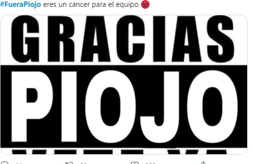 Meme sobre #FueraPiojo