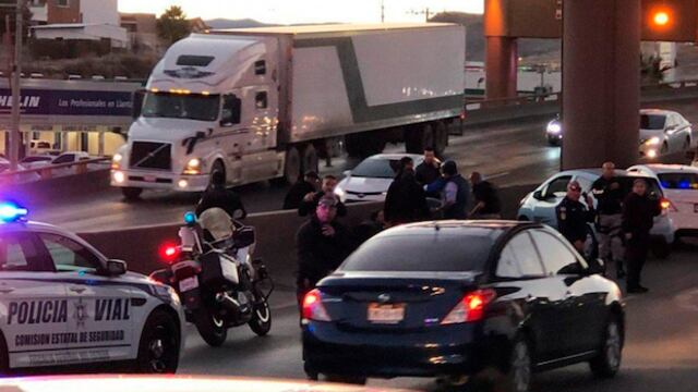 Escena del accidente. Tragedia en Chihuahua.