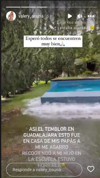 Valery Osuna muestra cómo se vivió el sismo en Guadalajara