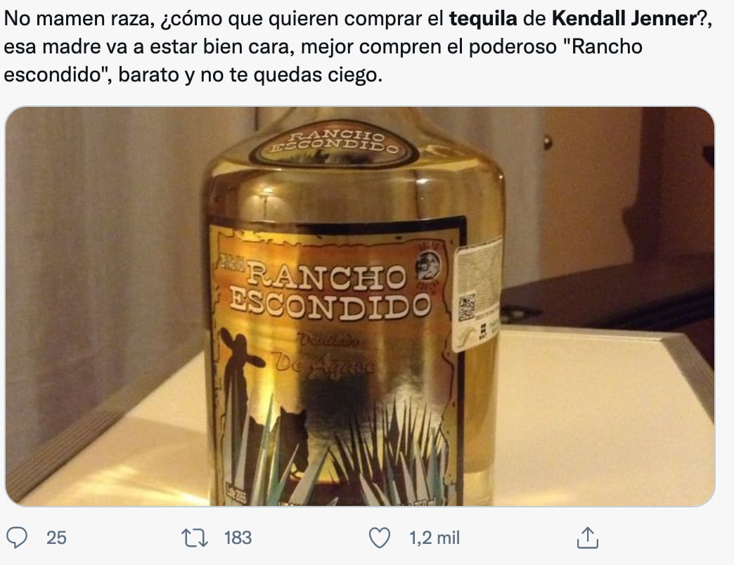 Meme del tequila de Kendall Jenner