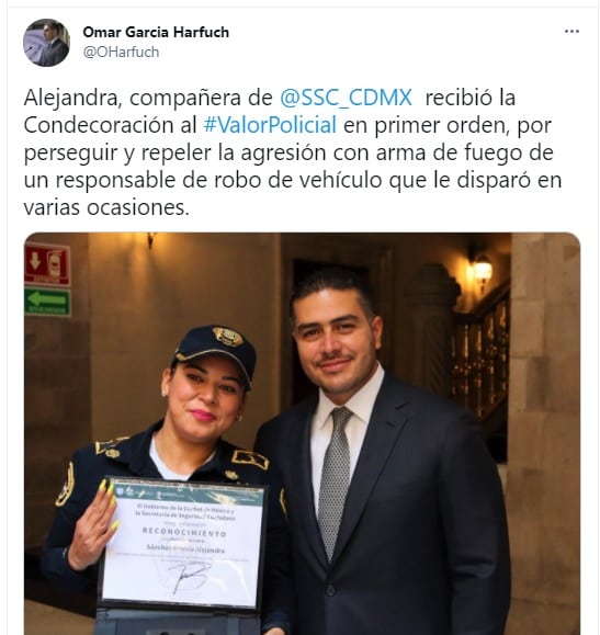 Policía es reconocida