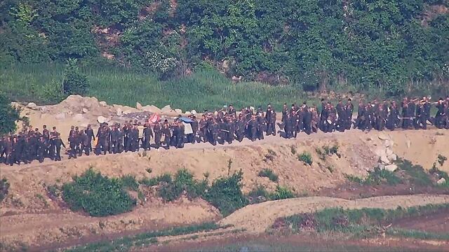 Soldados norcoreanos cruzaron la frontera entre Corea del Norte y Corea del Sur