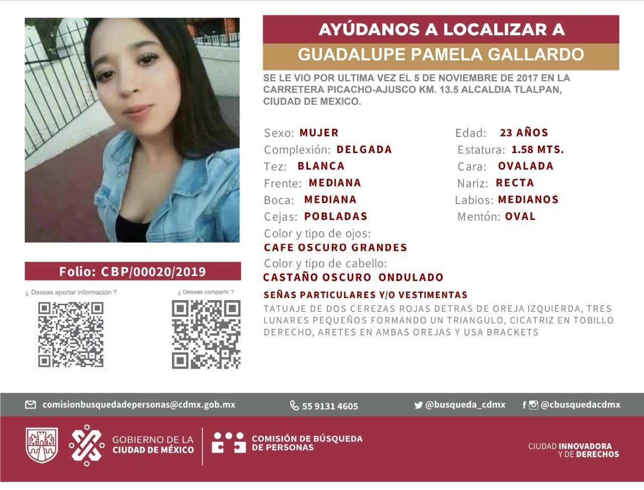 Guadalupe Pamela Gallardo: reanudan búsqueda de la joven