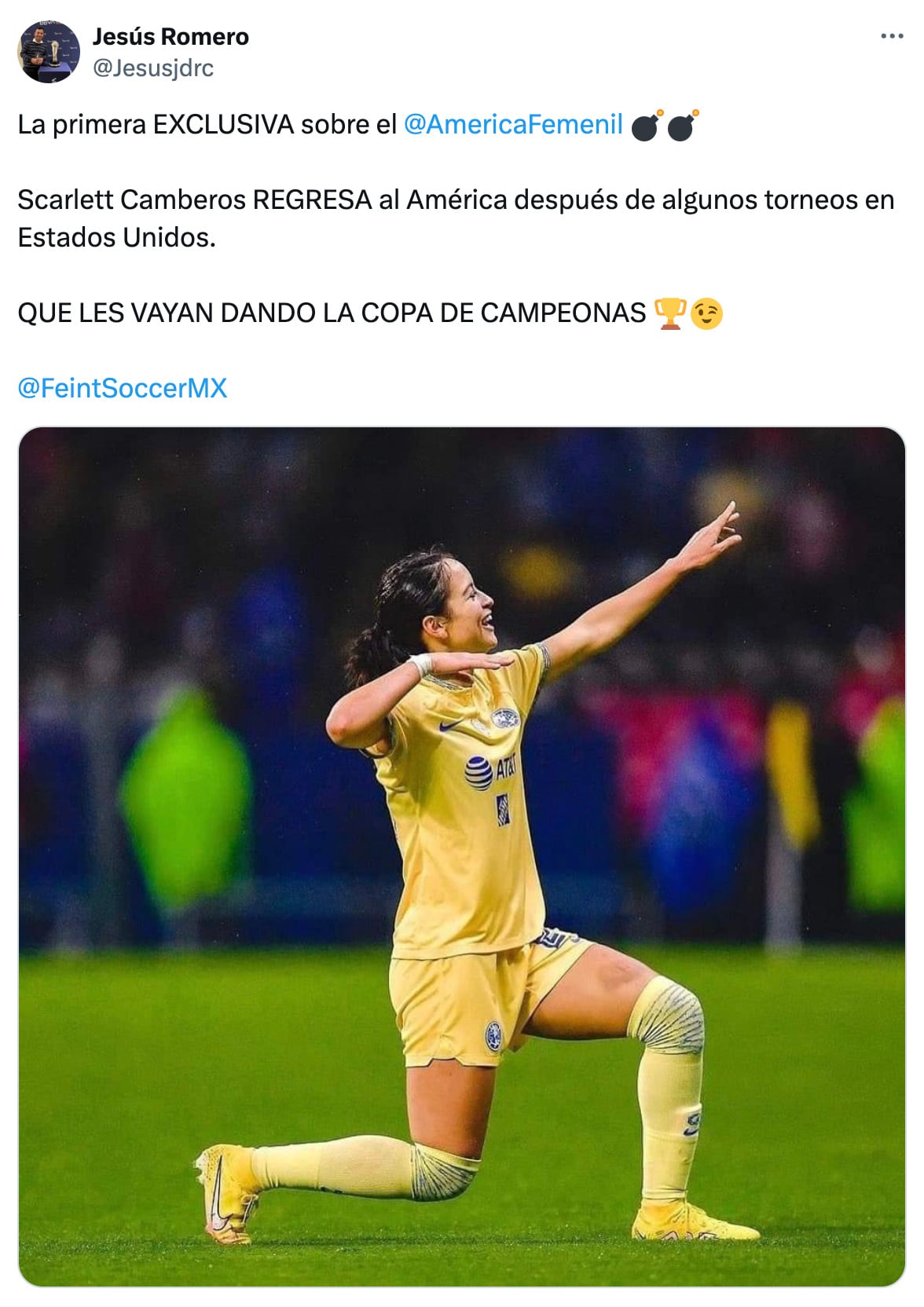 Scarlett Camberos regresa al América