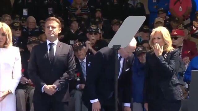 Joe Biden sufre otro lapsus con Emmanuel Macron durante aniversario por el Día D en Normandía