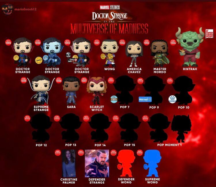 Funko Pop de 'Doctor Strange In the Multiverse of Madness'