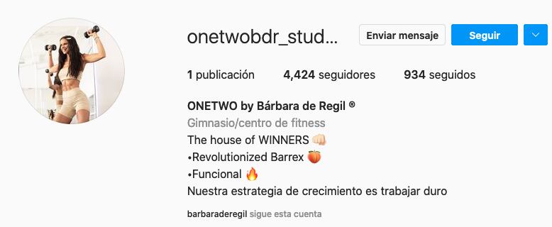 Gimnasio de Bárbara de Regil.