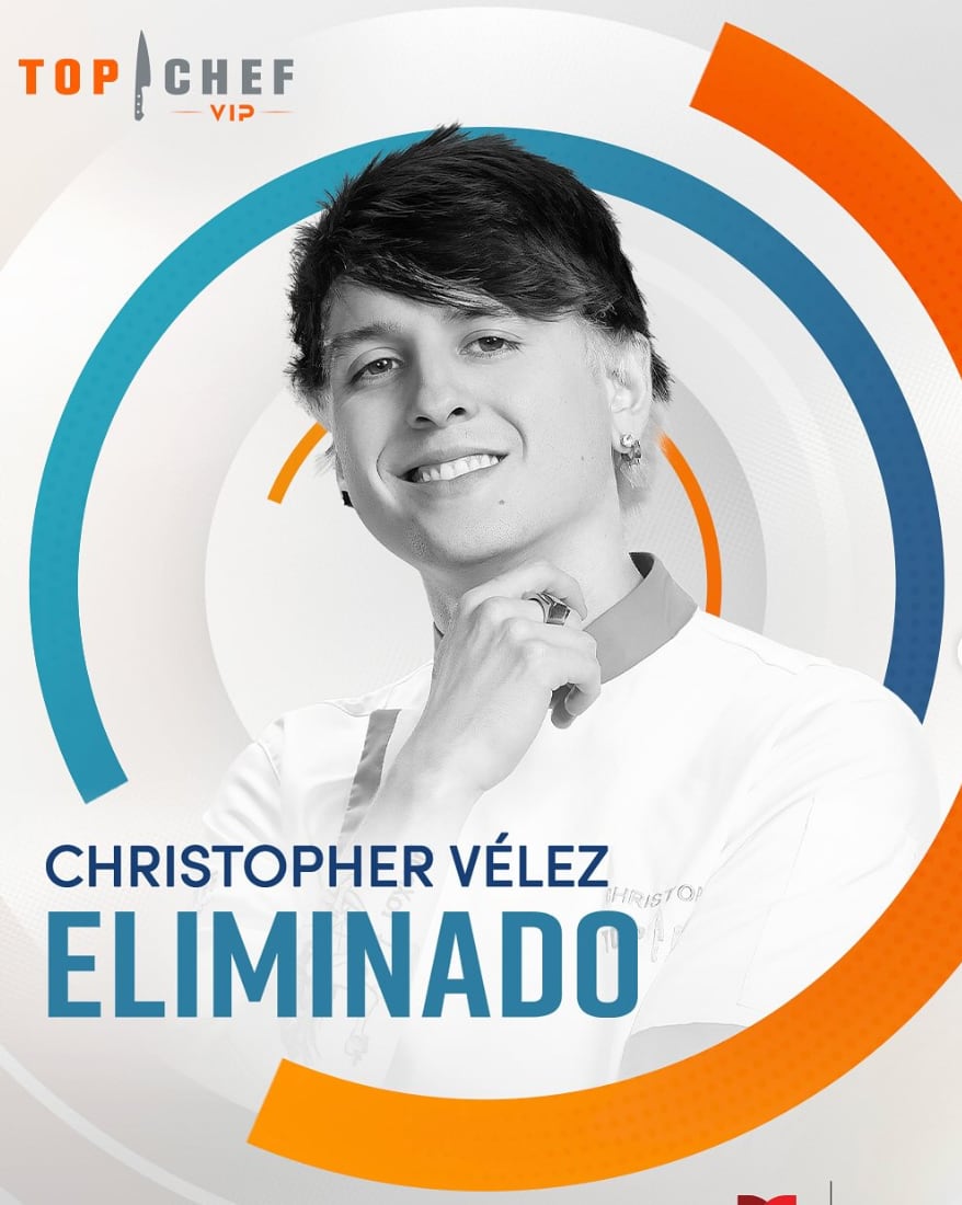 Christopher Vélez, eliminado de Top Chef VIP 2025