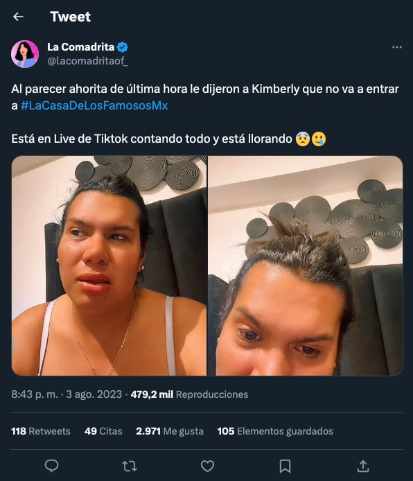 Producción de La Casa de los Famosos México cancela la visita de Kimberly La Más Preciosa a Wendy Guevara