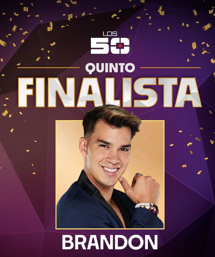 Brandon Castañeda se consagra como el quinto finalista de Los 50