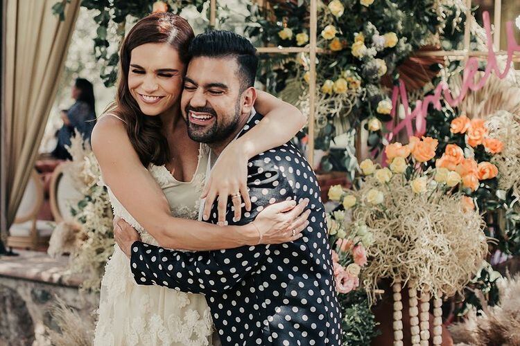 Tania Rincón y su amigo chef, Mariano Sandoval.