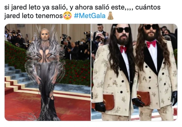 Meme de Jared Leto en MET Gala 2022