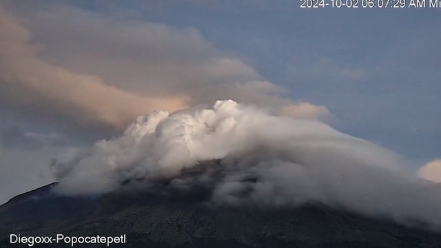 Volcán Popocatépetl el 2 de octubre