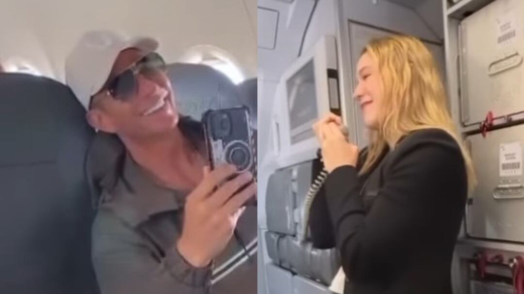 Mía Rubín le canta a su papá Erik Rubín en pleno vuelo por el Día del Padre (VIDEO)