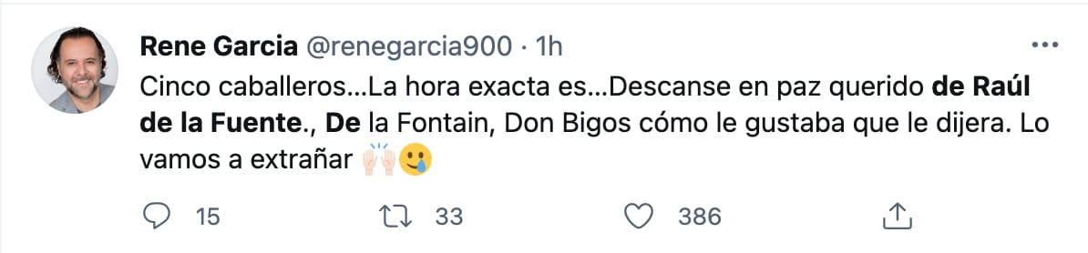 René García despide a Raúl de la Fuente