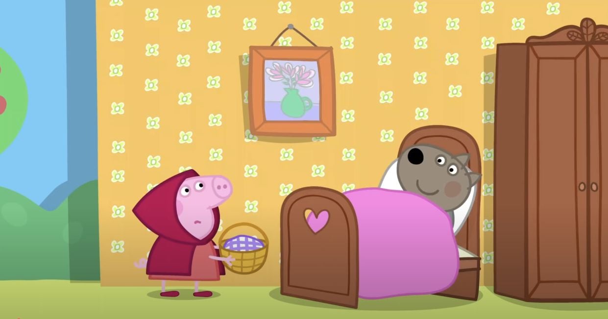 Peppa Pig es Caperucita Roja en una obra