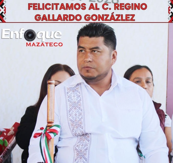 Regino Gallardo González, presidente municipal de Santa María Chilchotla, Oaxaca