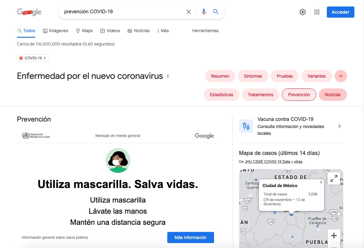 Doodle de Google Covid-19